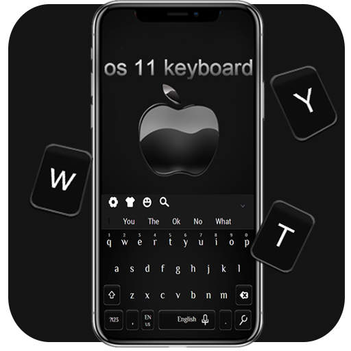 2018 Black Phone X  keyboard Theme