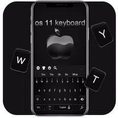2018 Black Phone X  keyboard Theme APK download