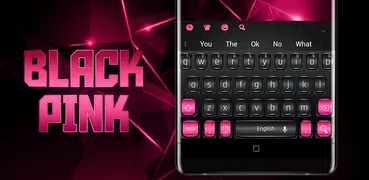 Black Pink Texture Keyboard