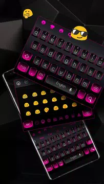 Screenshot 1 for Black Pink Keyboard