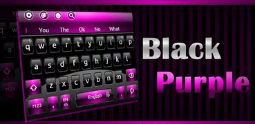 Black Purple Neat Keyboard