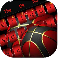 Black Red Basketball Keyboard APK download
