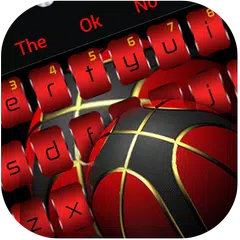 Black Red Basketball Keyboard Icon