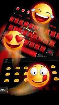 Screenshot 3 for Black Red Basketball Keyboard