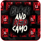 Black Red Metal Keyboard ikon