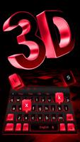 3D Black Red Keyboard screenshot 2