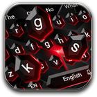 Black Red Crystal Keyboard icon