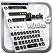 Schwarz-Weiß-Tastatur-Thema