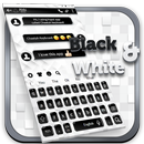 Schwarz-Weiß-Tastatur-Thema APK