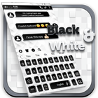 Black and White Keyboard Theme icône