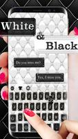 Black white leather keyboard ảnh chụp màn hình 1