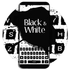 Black and White Keyboard Theme icône
