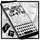 Trendy Black And White Keyboard Theme APK