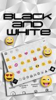 Trendy Black And White Keyboard Theme Screenshot 2