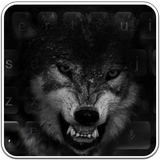 Black Wild Wolf Keyboard ícone