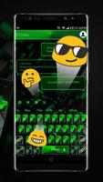 Black Green Technology Keyboard imagem de tela 2