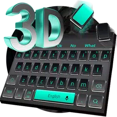 3D-Schwarz-Tastatur-Thema APK Herunterladen