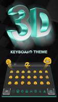 3D Black Keyboard Theme اسکرین شاٹ 2