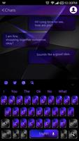 Cool Black Violet Keyboard poster