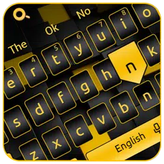 Black Yellow Cube Keyboard