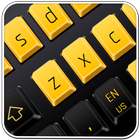 Black Yellow Keyboard icon
