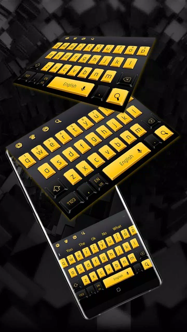 Tastiera gialla nera APK per Android Download
