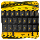 Black Yellow Keyboard icon