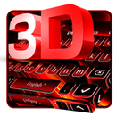 Keyboard Hitam Merah 3D APK