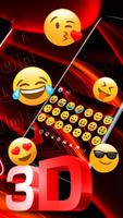 3D Black Red Keyboard screenshot 2