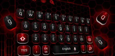Classic Black Red Keyboard