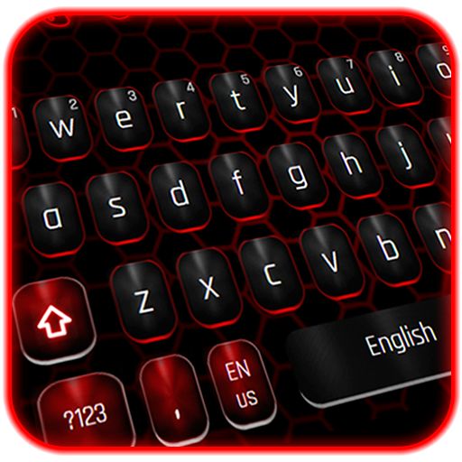 Classic Black Red Keyboard