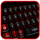 क्लासिक ब्लैक रेड कीबोर्ड आइकन