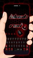 Classic Black Red Keyboard poster