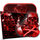 Blood skull 3D keyboard icône