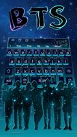BTS Neon Keyboard Affiche