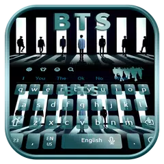 Schwarze BTS-Tastatur