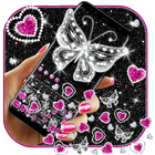 Glitter Butterfly Gravity Keyboard biểu tượng