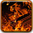 Burning flame keyboard