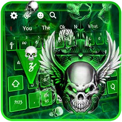 Cool Metal Skull keyboard
