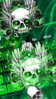 Cool Metal Skull keyboard poster