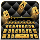 Gold Schwarz Tastatur Zeichen
