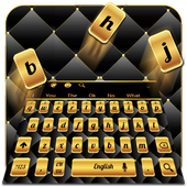 Gold Black Keyboard icon