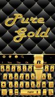 Gold Schwarz Tastatur Plakat