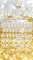 Teclado de oro y diamantes Poster