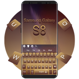 Teclado para Gold Galaxy S8 ícone