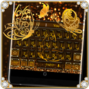 Gold Glitter Butterfly Keyboard APK