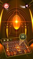 alien gold light keyboard biochemistry amber poster