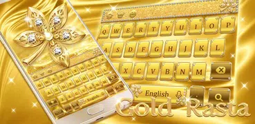 Gold Rasta keyboard