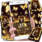 Gold Butterfly Keyboard Theme icon