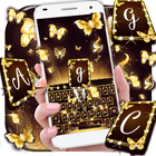 آیکون‌ Gold Butterfly Keyboard Theme